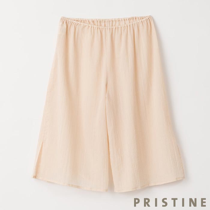 PRISTINE（プリスティン） ちりめんペチパンツ ナチュラル/Mサイズ